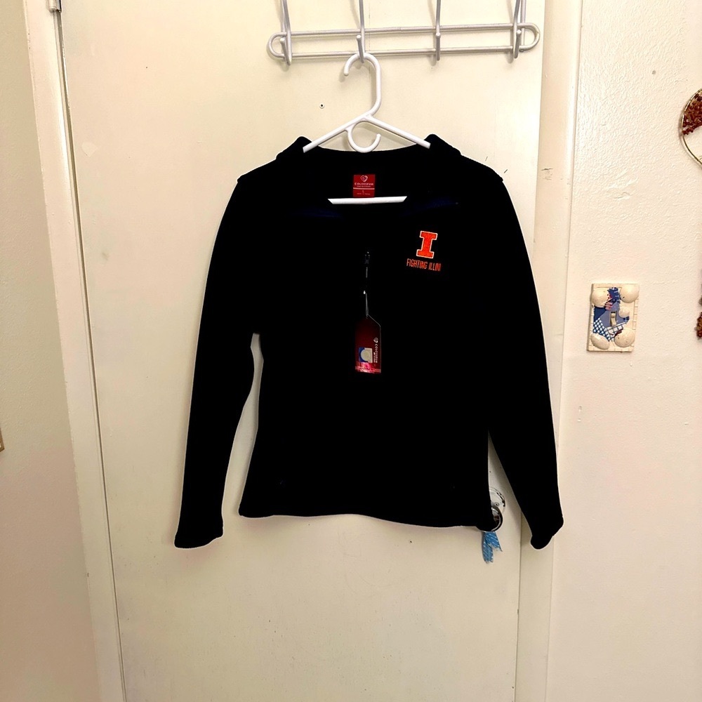 NWT Colleseum Fighting Illini Navy Blue Sweatshirt Sweater